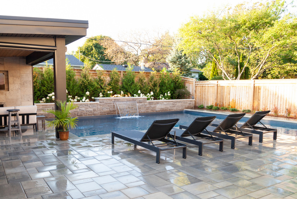 Modern L Shaped Inground - Contemporary - Toronto - by Pioneer Family ...