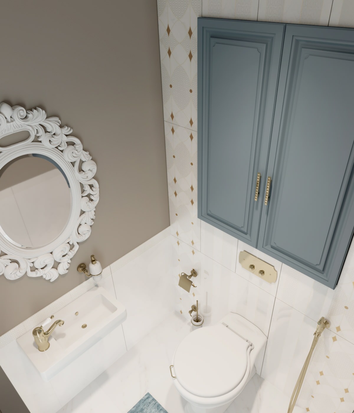 Санузел. В стиле Неоклассика