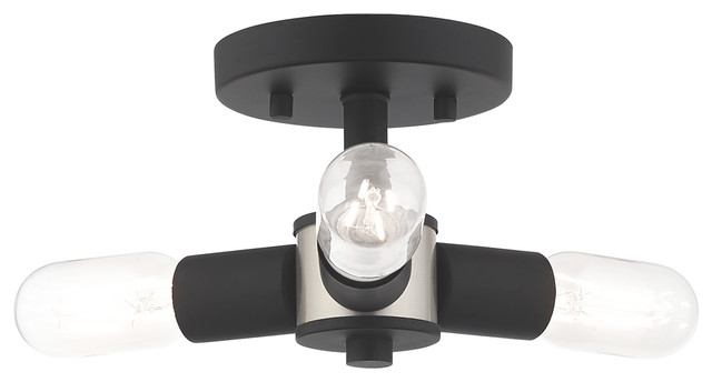 Livex Lighting 3 Light Ceiling Mount Transitional Flush Mount