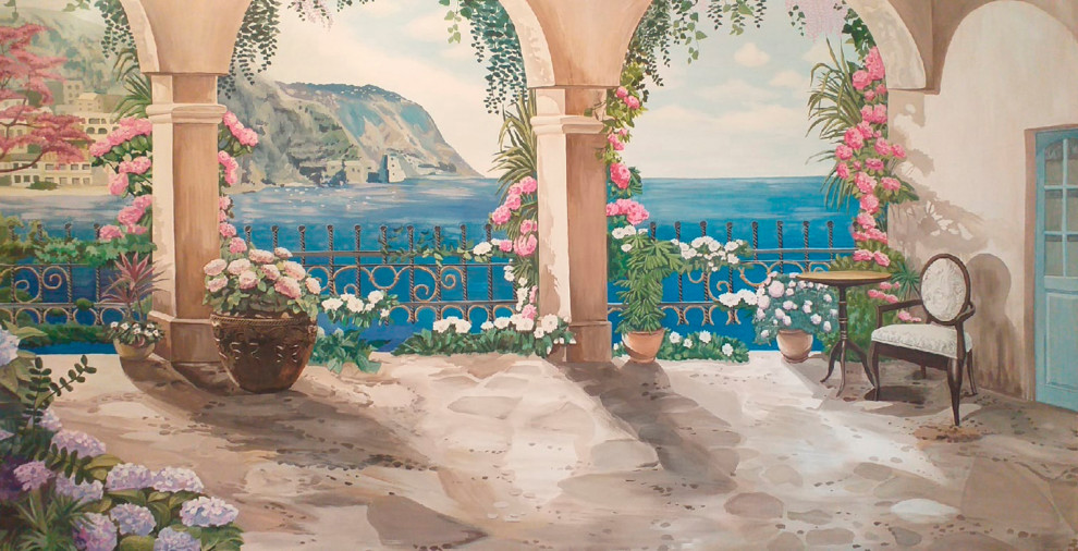 Роспись гостиной в классическом стиле