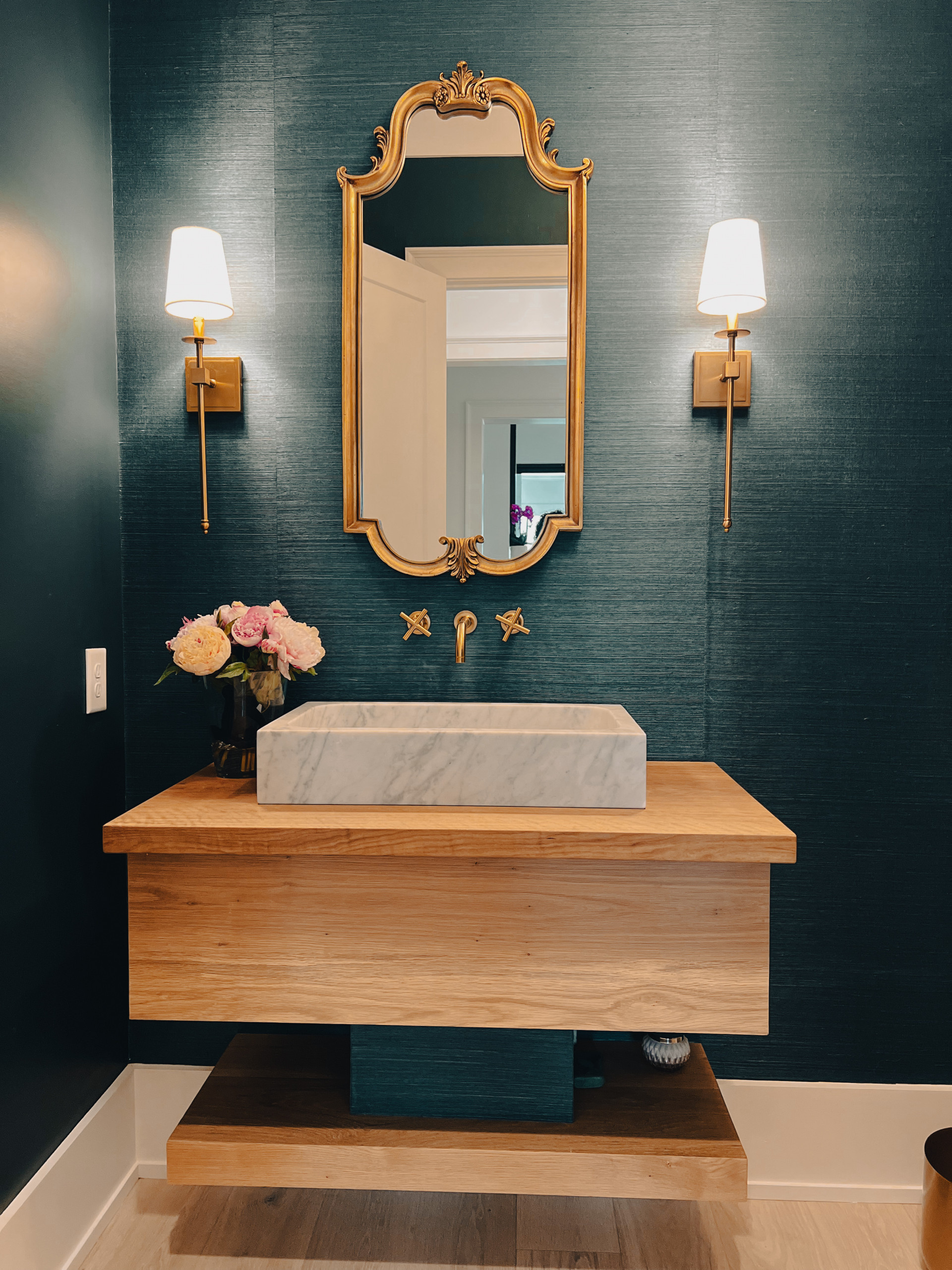 Contemporary Glam Powder Room