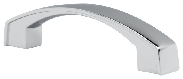 Bow Style 3 3 4 Inch Center To Center Chrome Cabinet Hardware