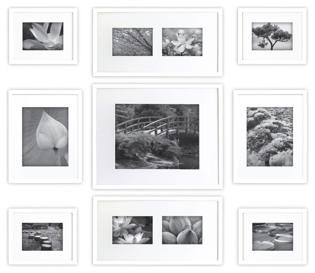 Gallery Perfect 9 Piece White Frame Kit
