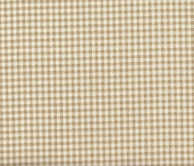 30" Tailored Tiers, Lined, Gingham Check Linen Beige