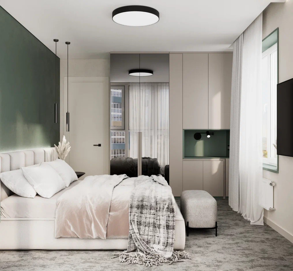 Спальня в проекте Виктории Мусиной