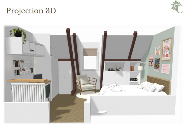 Am&eacute;nagement Chambre sous combles skandinavisch-kinderzimmer