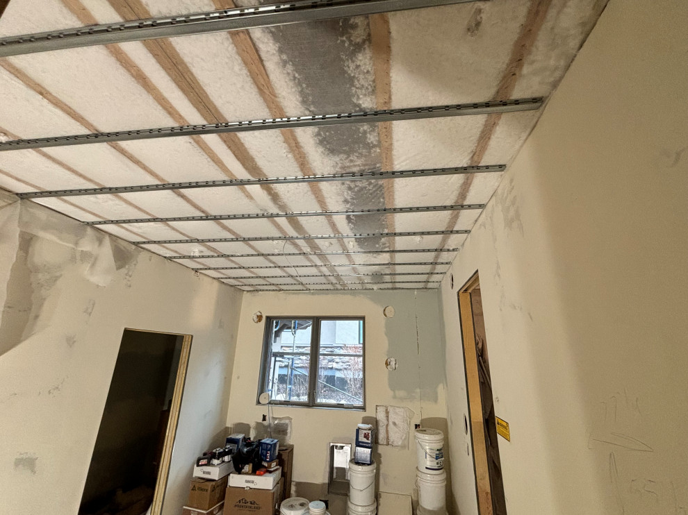 Home Addition drywall going in.