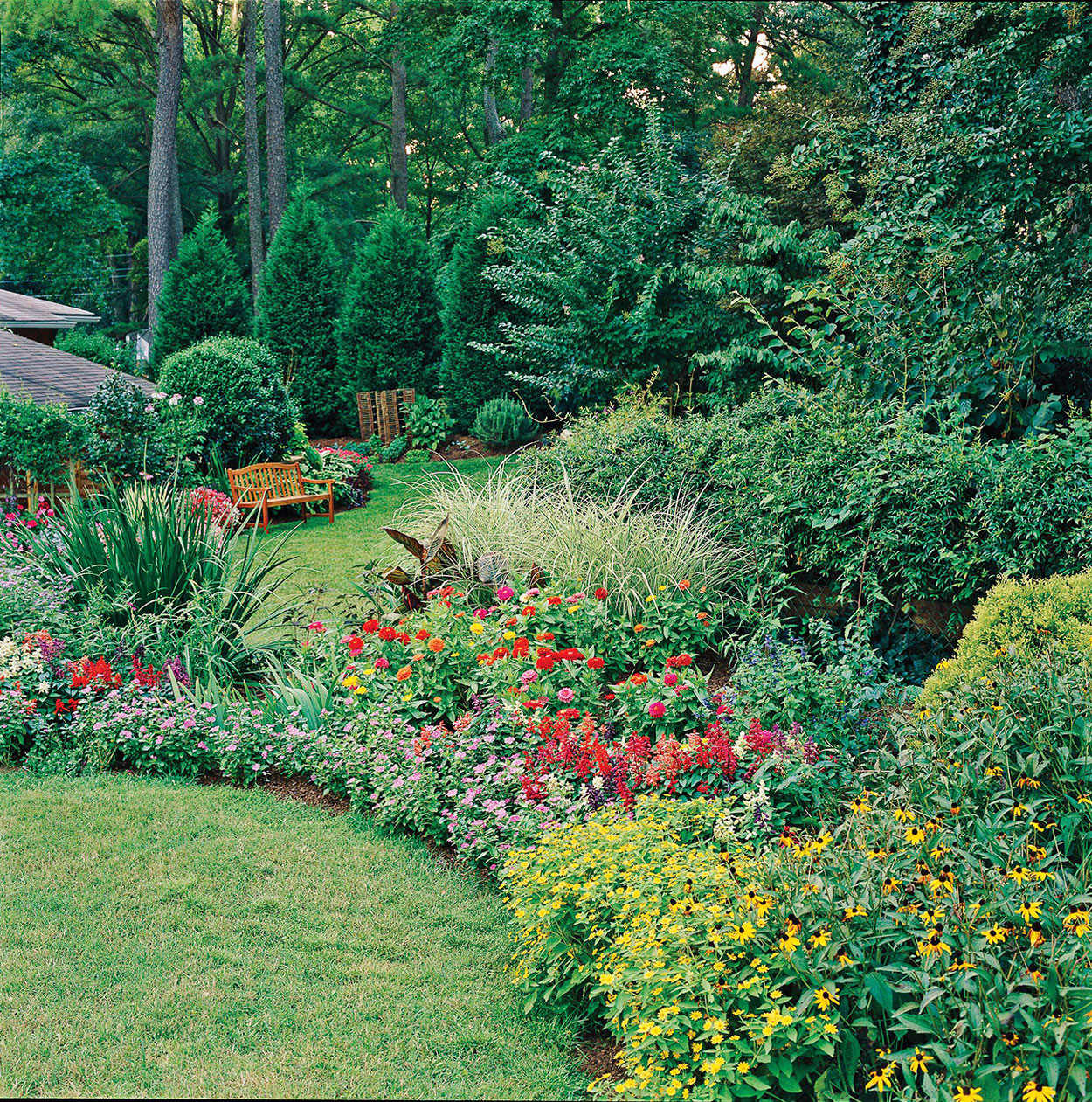 Backyard Garden that is a strong Pollinator Garden in Bedford, NY