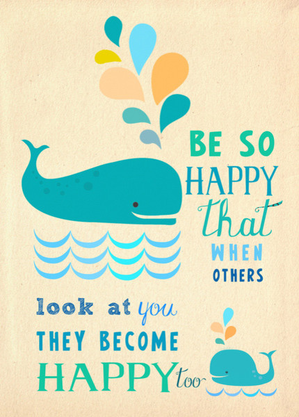 Be So Happy Art Print by Elisandra