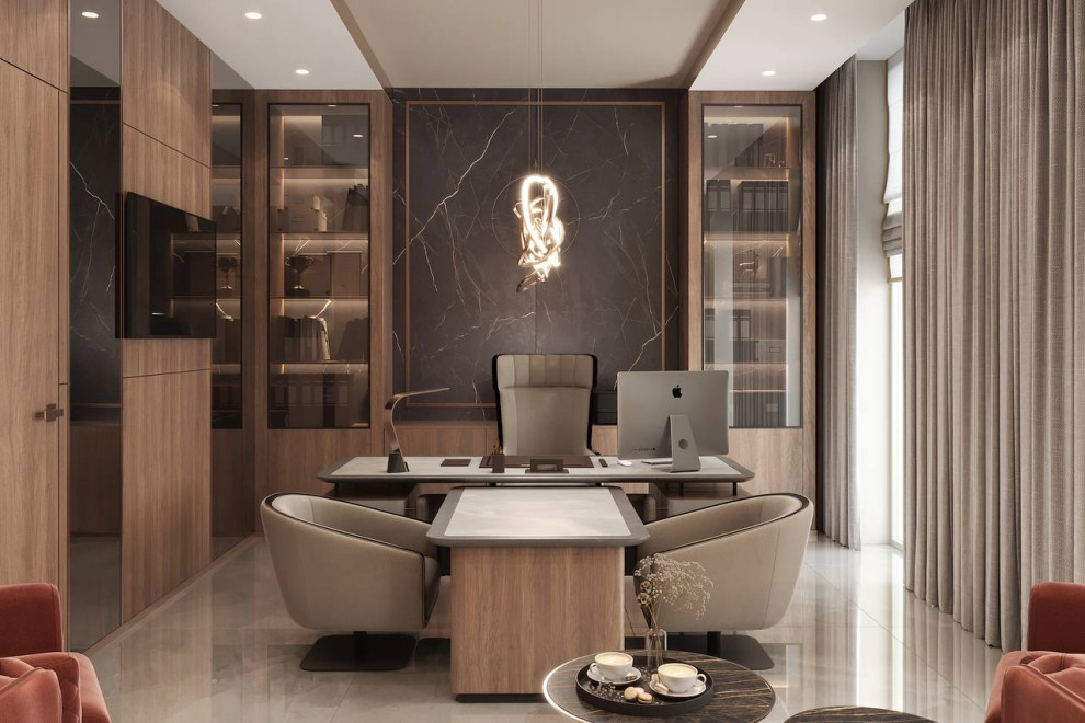 Искусство быть на высоте: кабинет и офис продаж в ЖК МОРЕНУАР, Новороссийск.