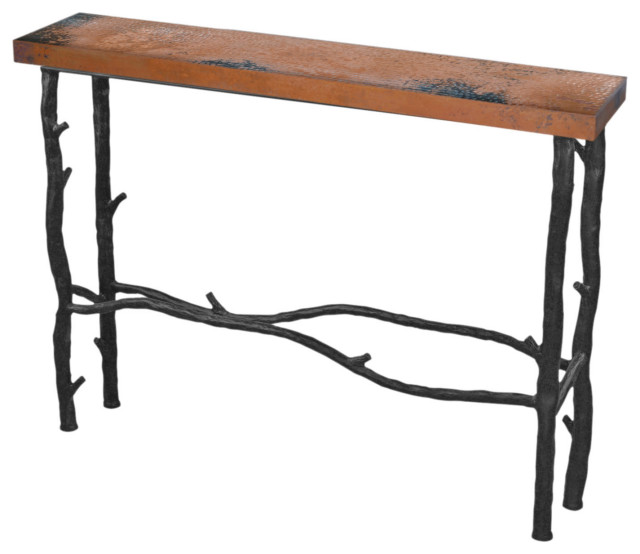 South Fork Small Console Table For 40"x8", Rectangular Top Rustic Console Tables by The