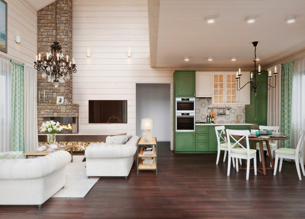 Кухня-гостиная со вторым светом