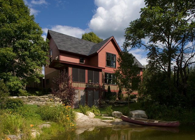 Vermont Pond House classique-facade