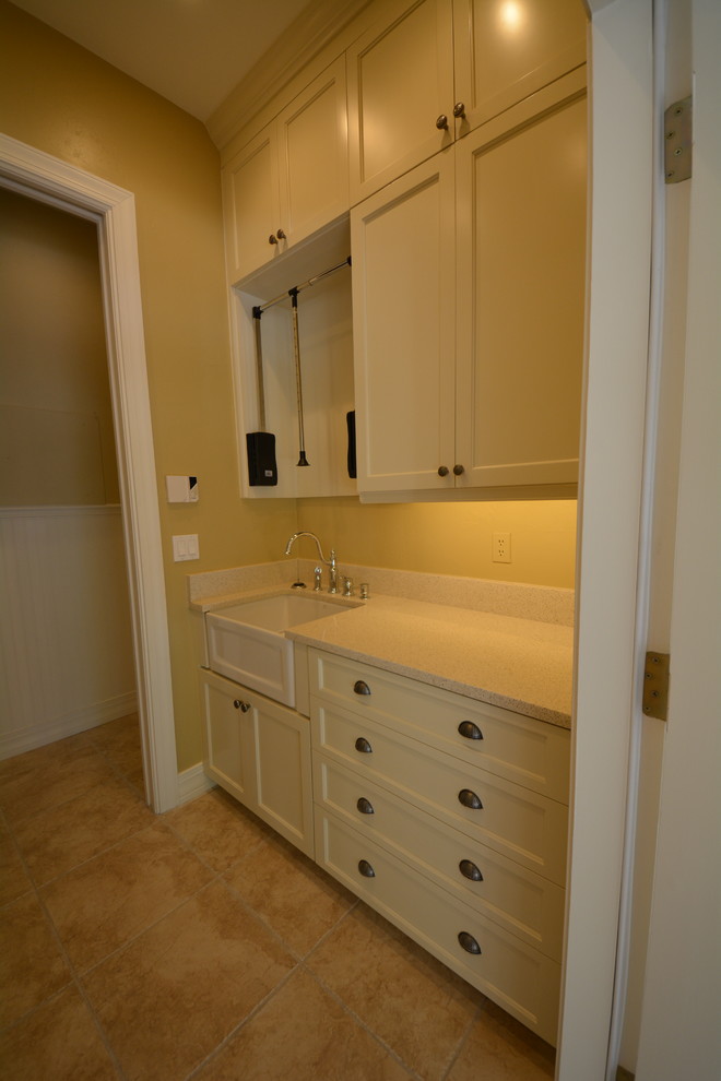 Inspiration for a transitional laundry room remodel in Miami