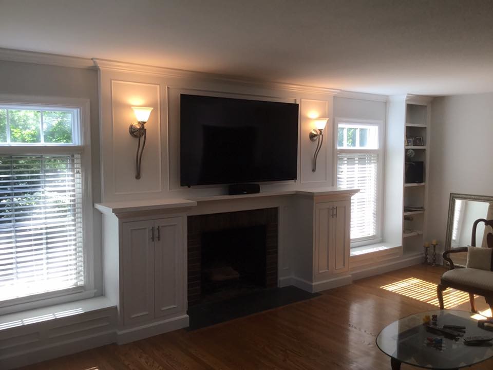 Traditional living room in Indianapolis.