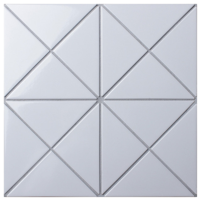 10 25 X10 Tri Super Crossover Porcelain Floor And Wall Tile Glossy White