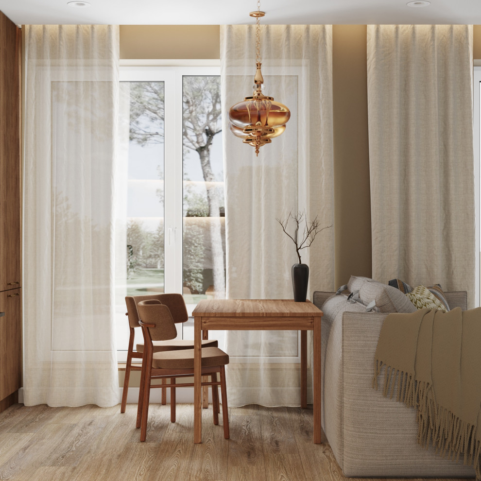 Дыхание леса, гостиная-кухня