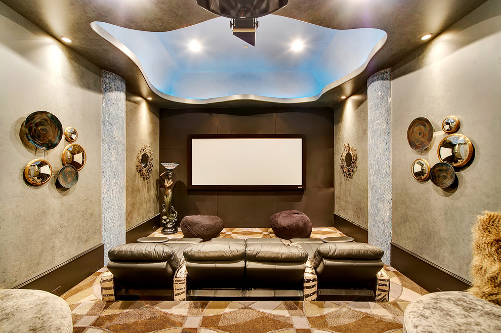 Southlake Tudor Estate - Eclectic - Home Theater - Dallas - by Stewart ...