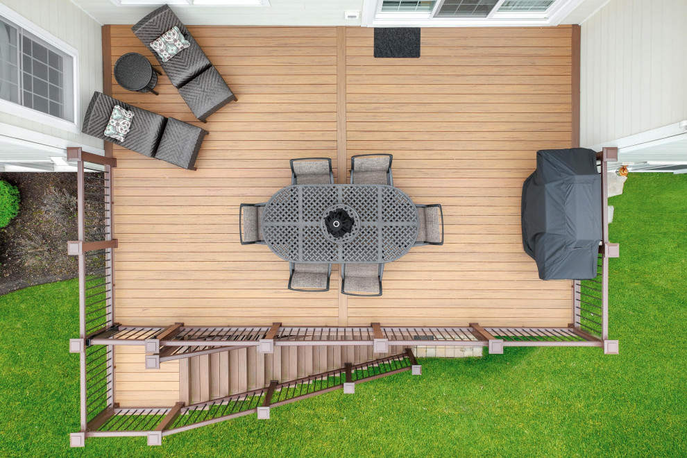 Deck - backyard deck idea in Chicago