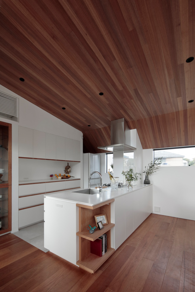 Design ideas for a contemporary kitchen in Tokyo.