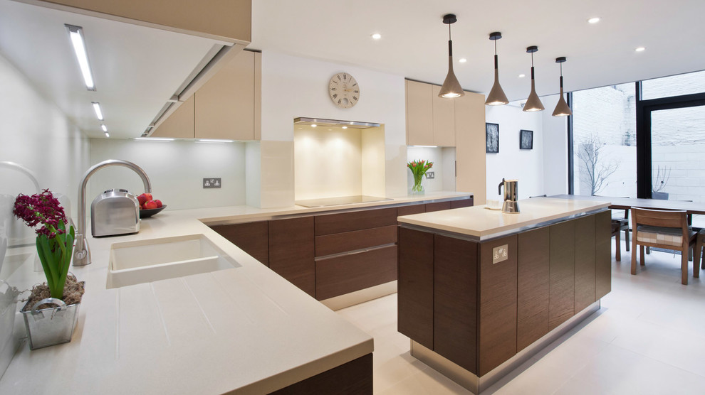 Photo of a large modern kitchen in London.