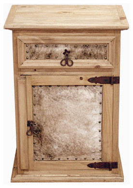 Cowhide Nightstand - Southwestern - Nightstands And Bedside Tables - by