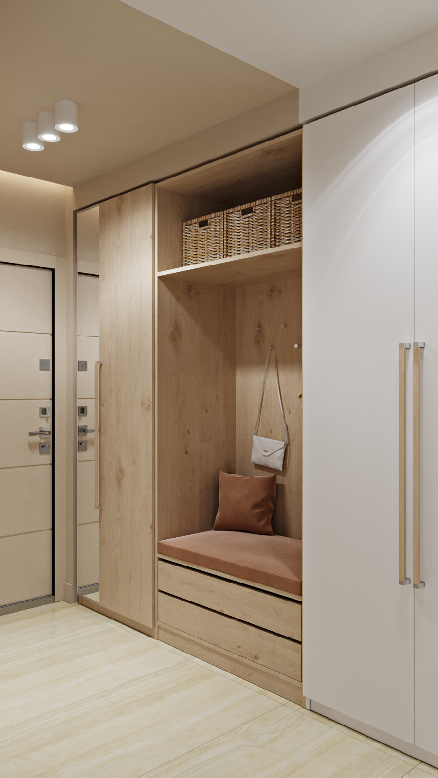 Функциональный платяной шкаф