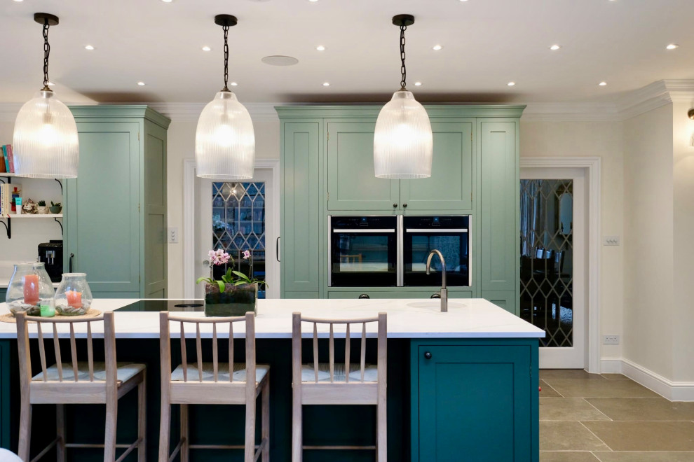 Beautiful Sage Open Plan Kitchen