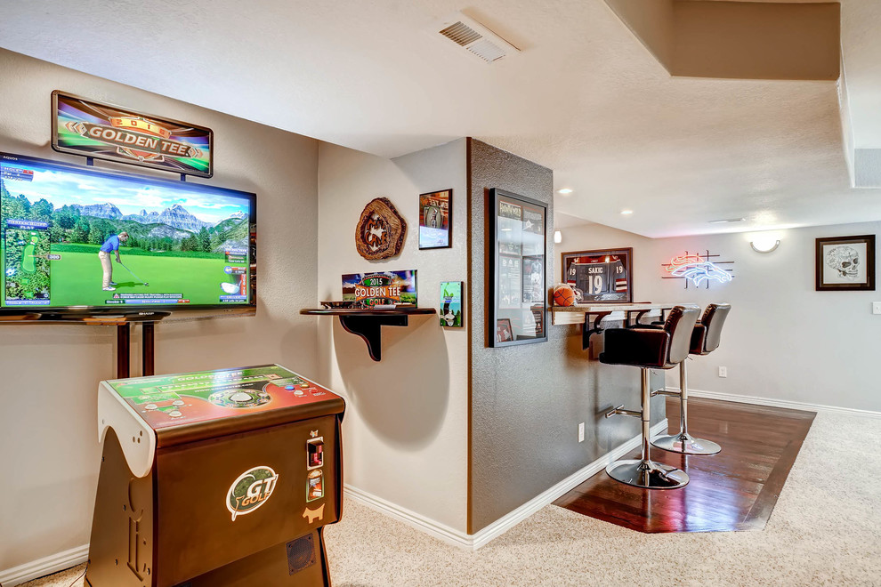 Sports basement Modern Basement Denver by D&G Construction