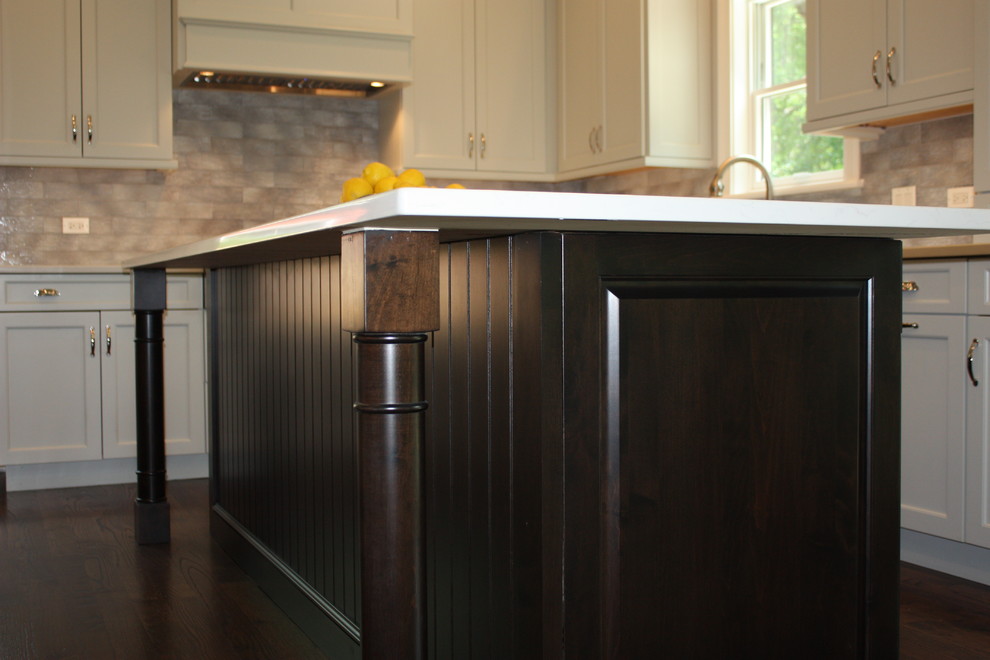 Example of a transitional kitchen design in Chicago