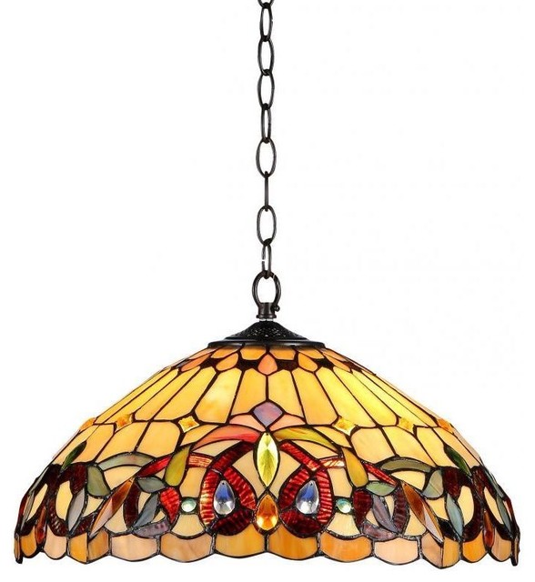 Serenity 2-Light Victorian Ceiling Pendent Fixture