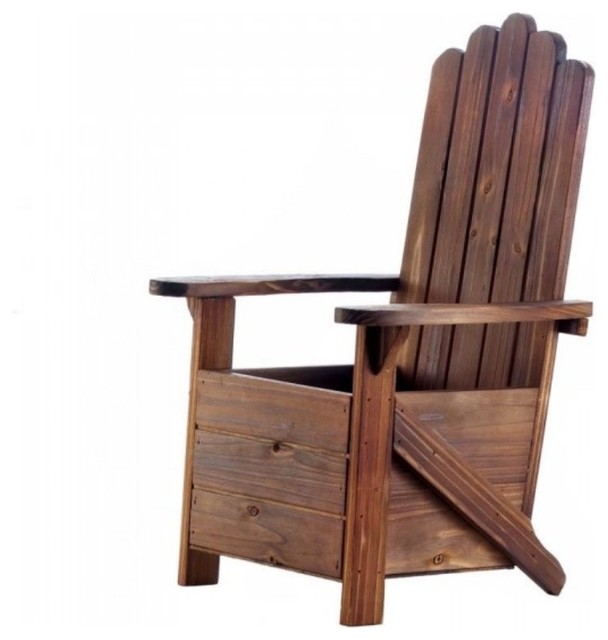 Wooden Adirondack Chair Planter