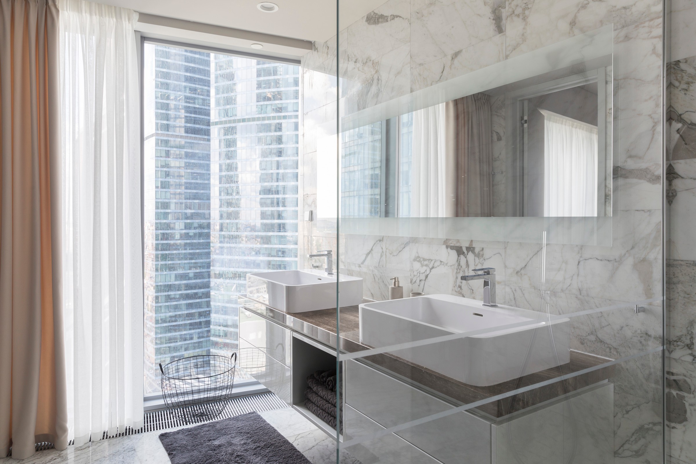 Текстильный дизайн в апартаментах Москва-Сити