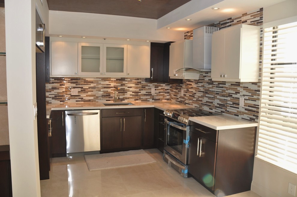 Kitchen - transitional kitchen idea in Miami