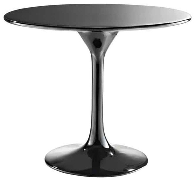 Modway - 24" Lippa Black Side Table In Fiberglass - Eei-120-Blk