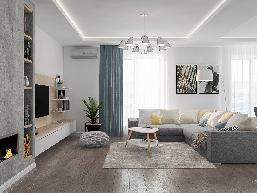 Визуализации гостиной. Частный дом ,Балаково, 150 м2