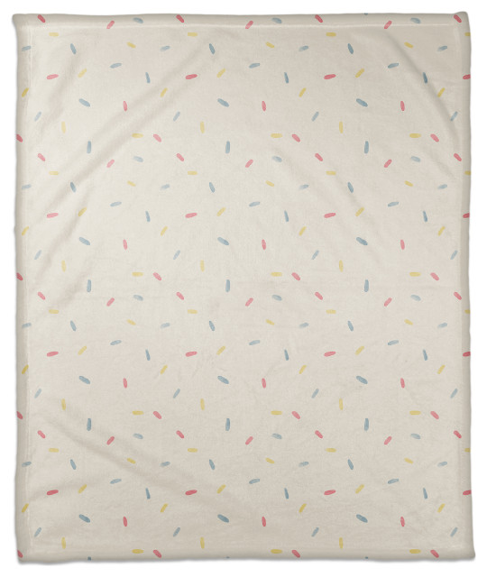 Sprinkle Pattern 50"x60" Coral Fleece Blanket