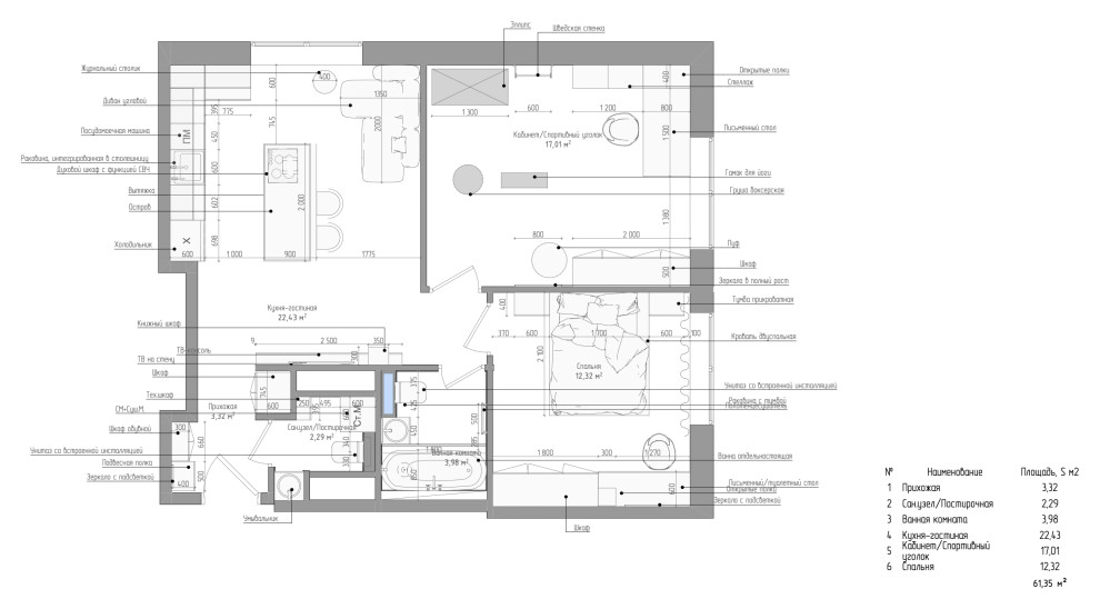 Квартира 62 м2
