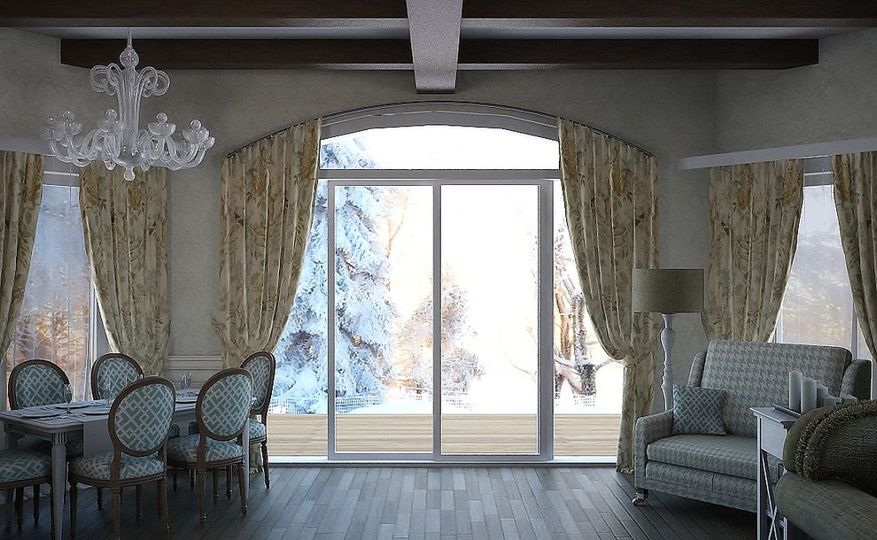 Выполнение интерьера коттеджа