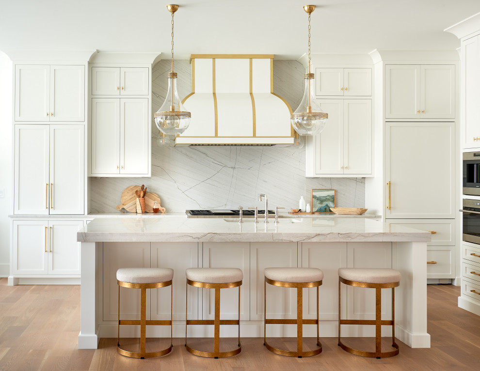 Photo of a transitional kitchen in Charlotte.