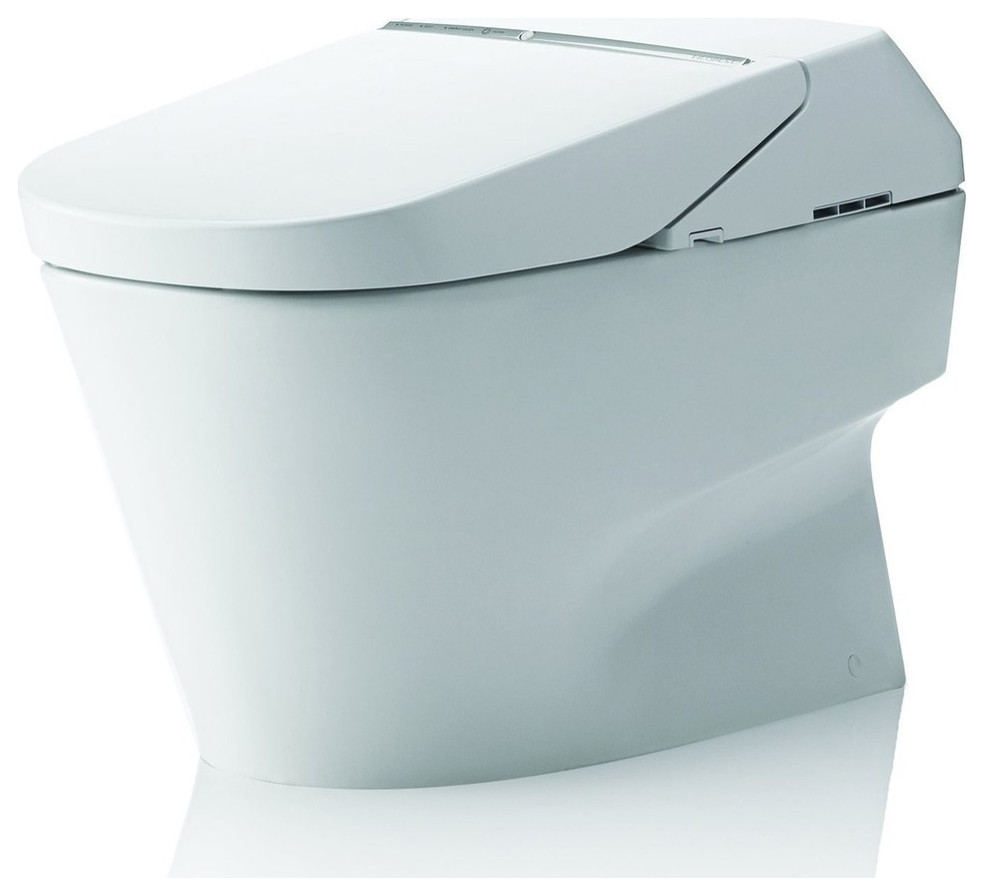 Toto Neorest 700H Dual Flush Toilet, Integrated Bidet Seat, Cotton