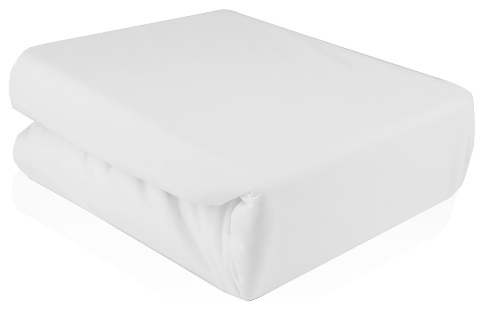 Premium Waterproof Vinyl Free Mattress Protector Cover Hypoallergenic, Twin, Twin Contemporary
