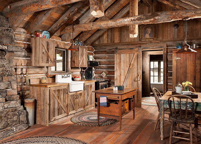 Whitefish Montana Private Historic Cabin Remodel Rustic