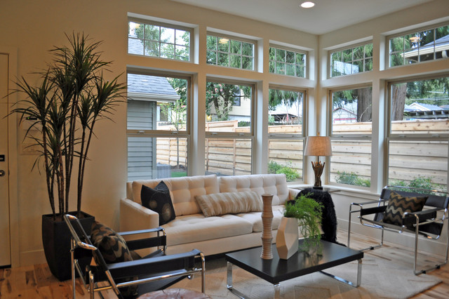 Contemporary Rowhouse modern-living-room