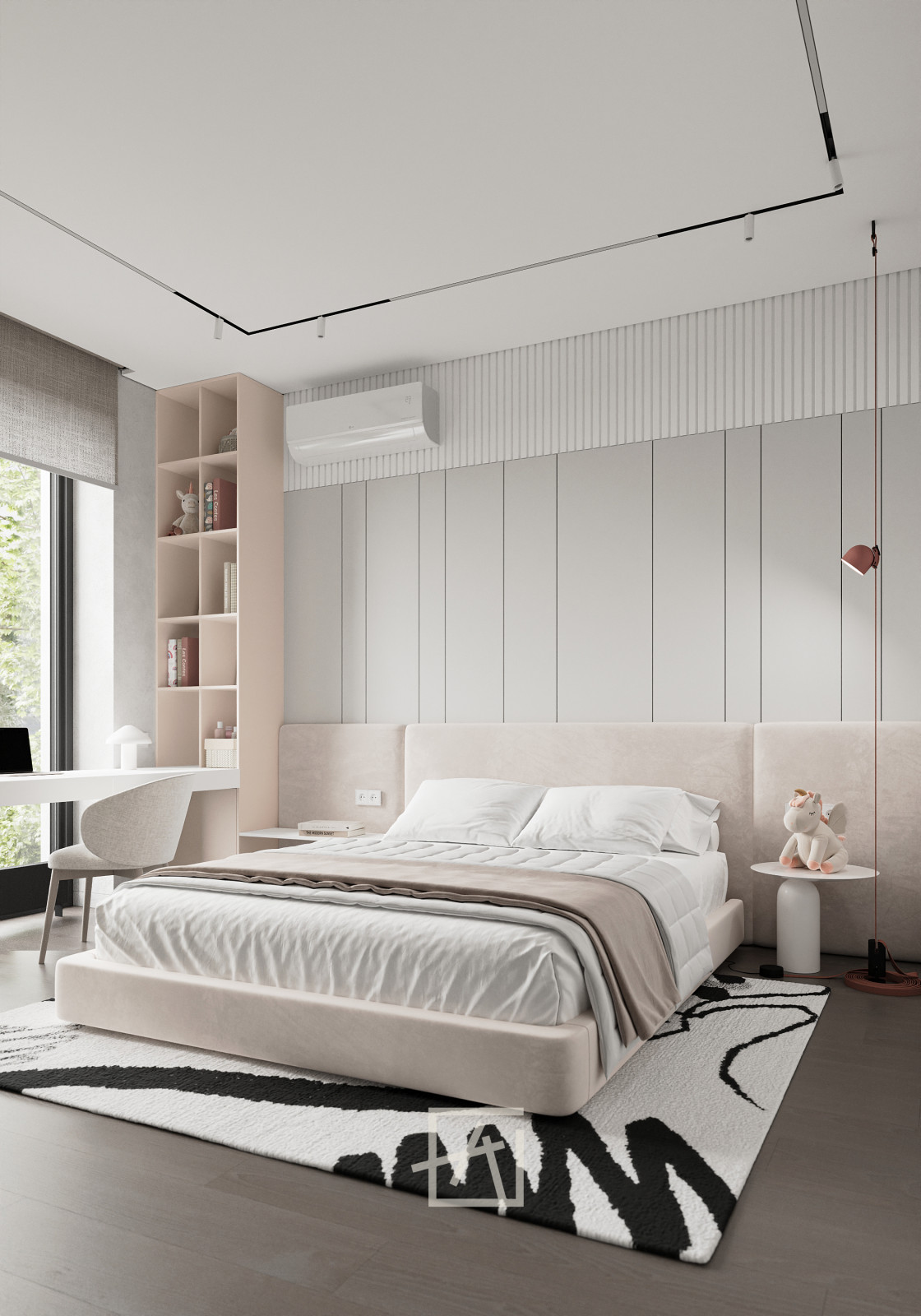 Спальня в нежных тонах