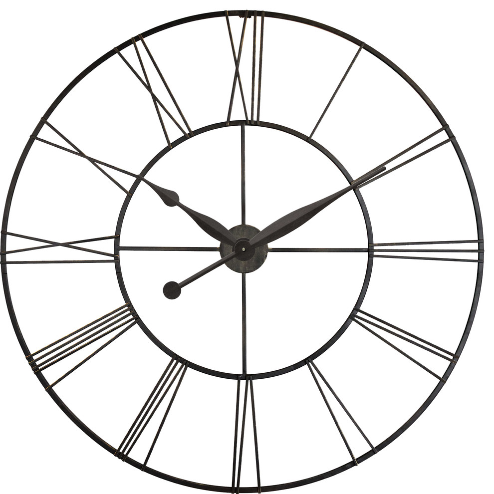 Skyscraper XXL Wall Clock, 45" Industrial Wall Clocks by Infinity