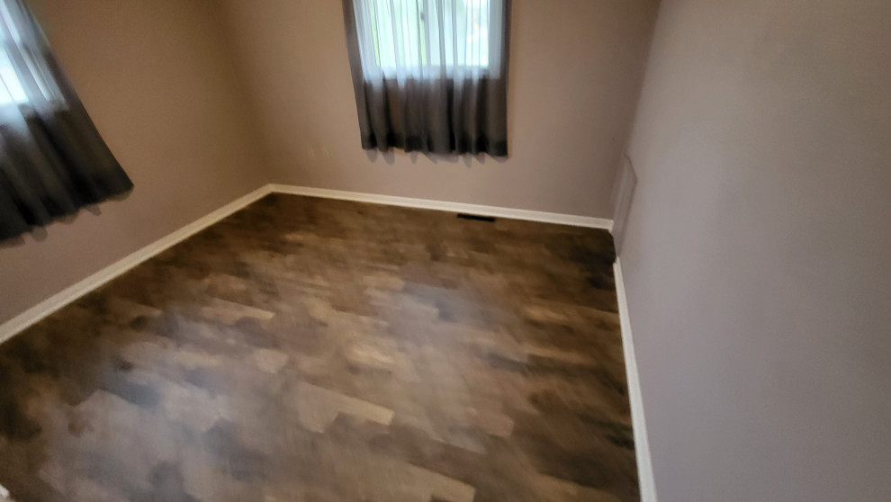 small room flooring installation