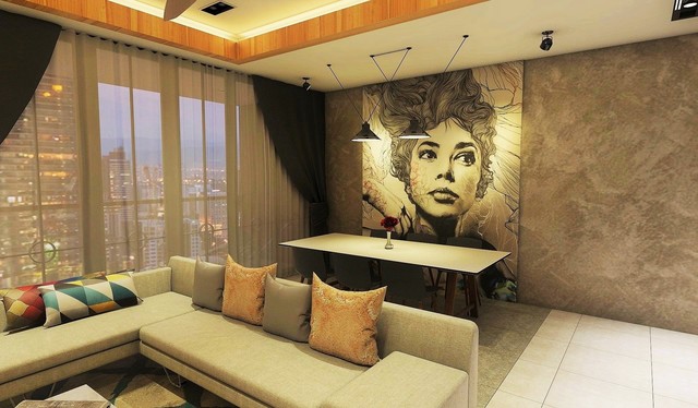 Ara Damansara contemporary-living-room