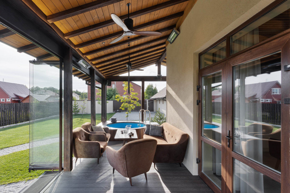 Остекленная терраса ЕЩЕ НЕМНОГО ЛЕТА