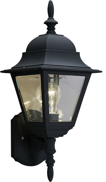 1 Light Black Exterior Wall Mount 7 5 X 75 18 Traditional